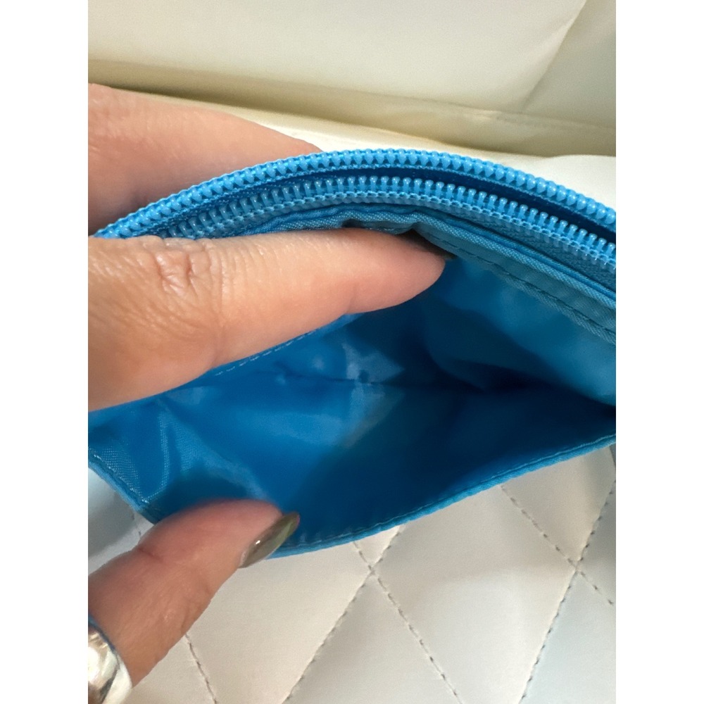 Bloom Designs golf glove and ball Bag Blue Print Small Zip Bag - Picture 3 of 3